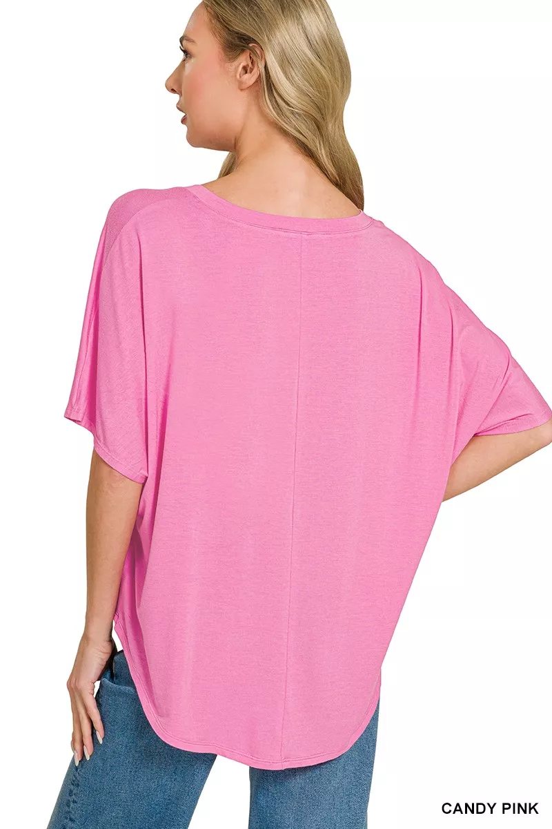 Zenana V-neck Oversized Top & Pants Set - Image 6