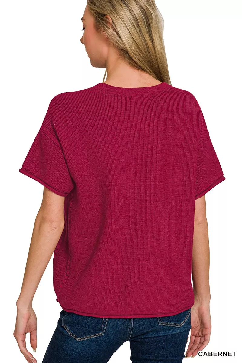 Zenana Viscose Round Neck Top & Pants Set - Image 3