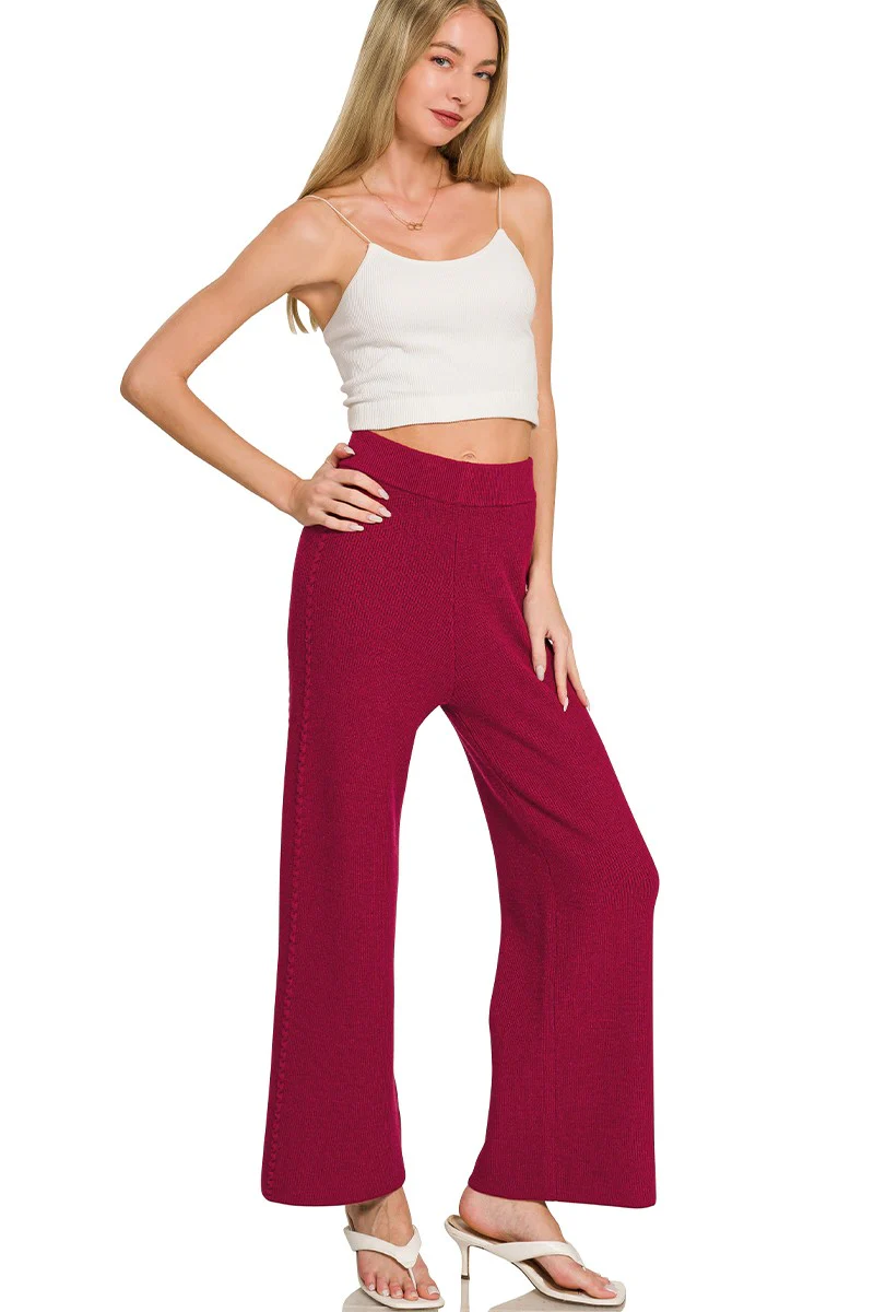 Zenana Viscose Sweater Pants - Image 2