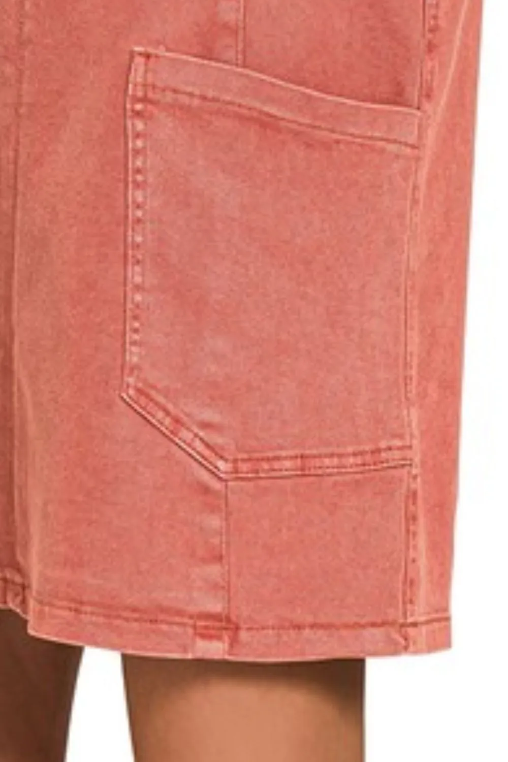 Zenana Washed Adjustable Strap Denim Overall Dress - Image 3
