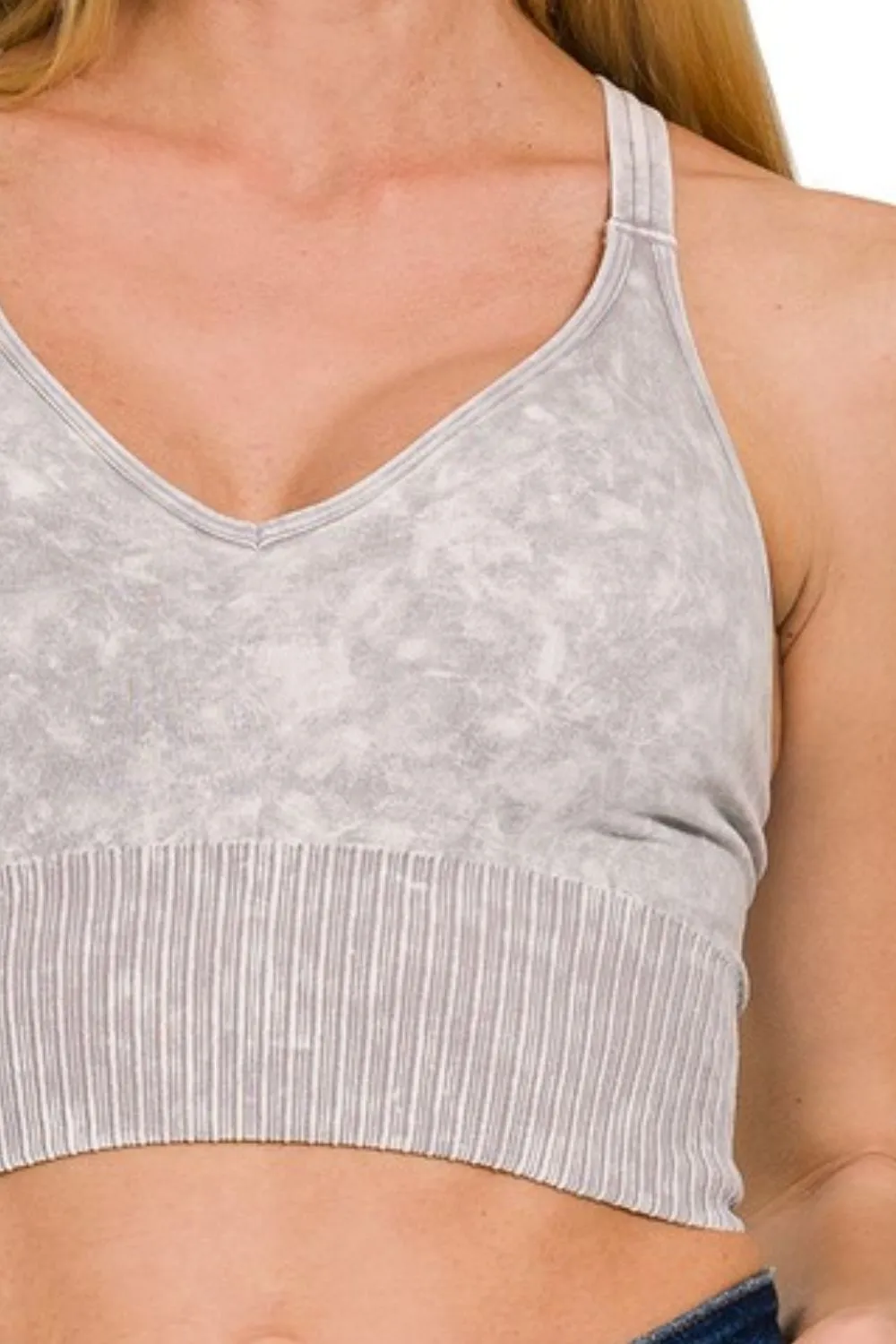 Zenana Washed Crisscross Strap Back Seamless Tank Top - Image 3