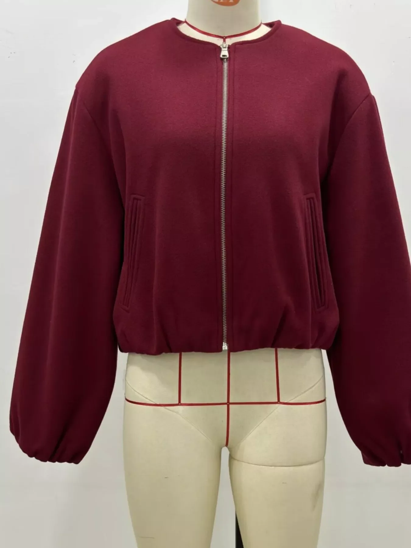 Zip Up Cropped Jacket - Image 9