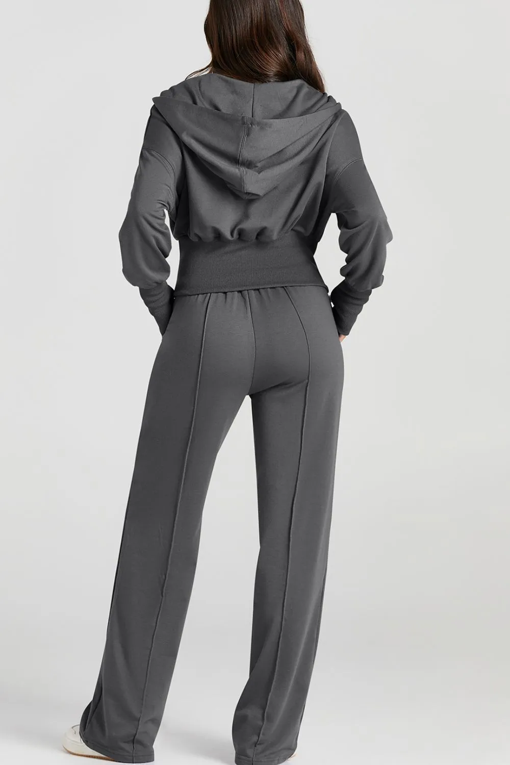 Zip-Up Hoodie and Pants Active Set - Image 5