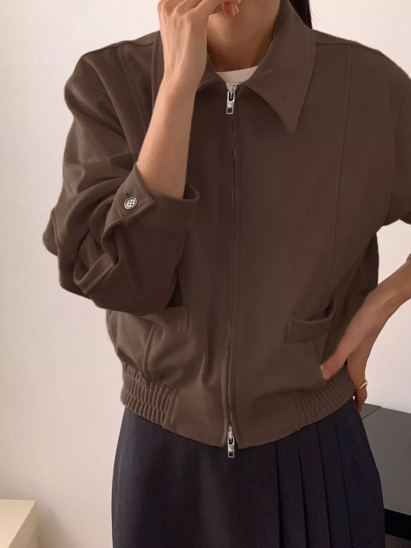 Zip Up Long Sleeve Jacket - Image 5