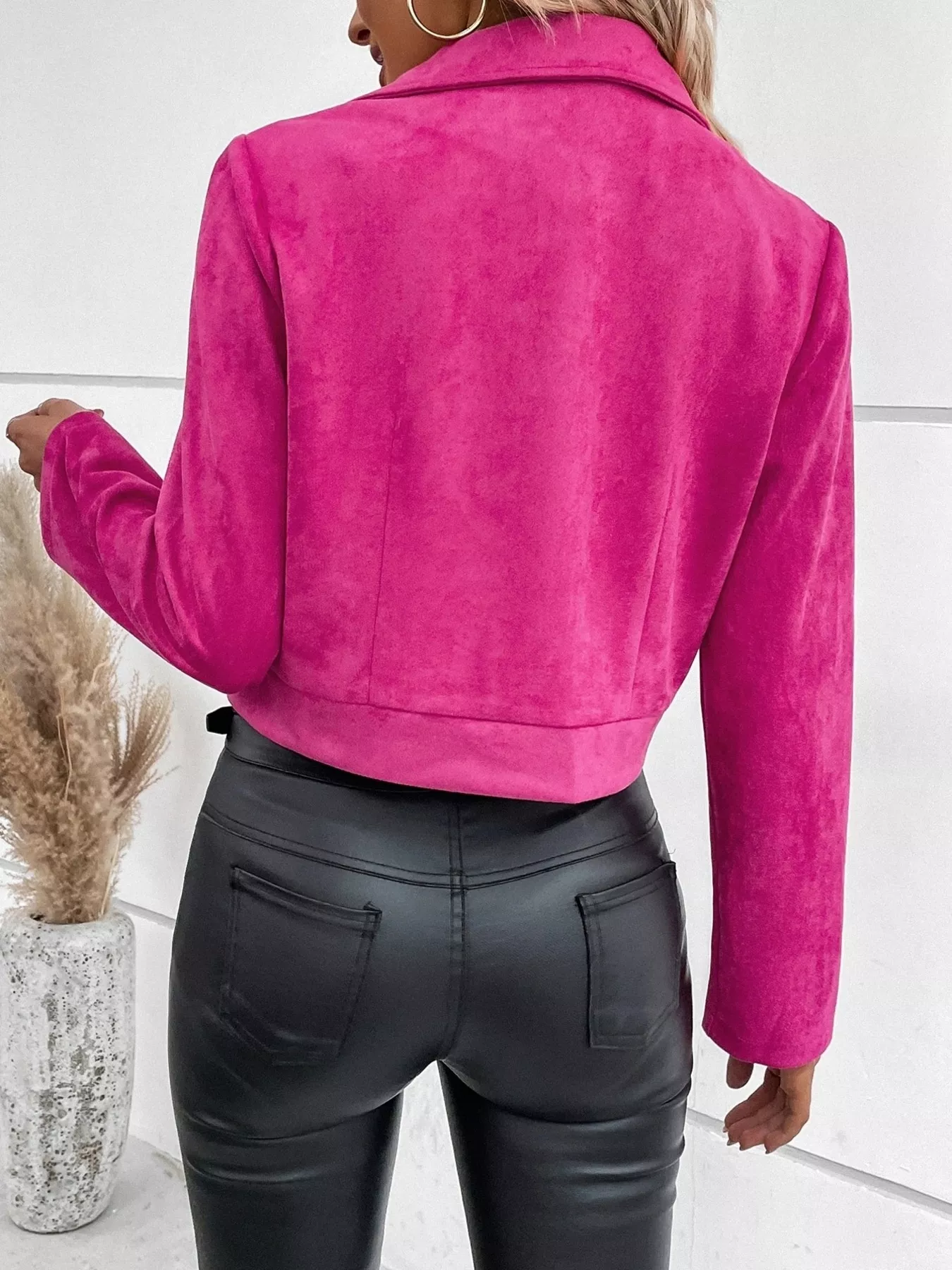 Zip Up Moto Jacket - Image 13