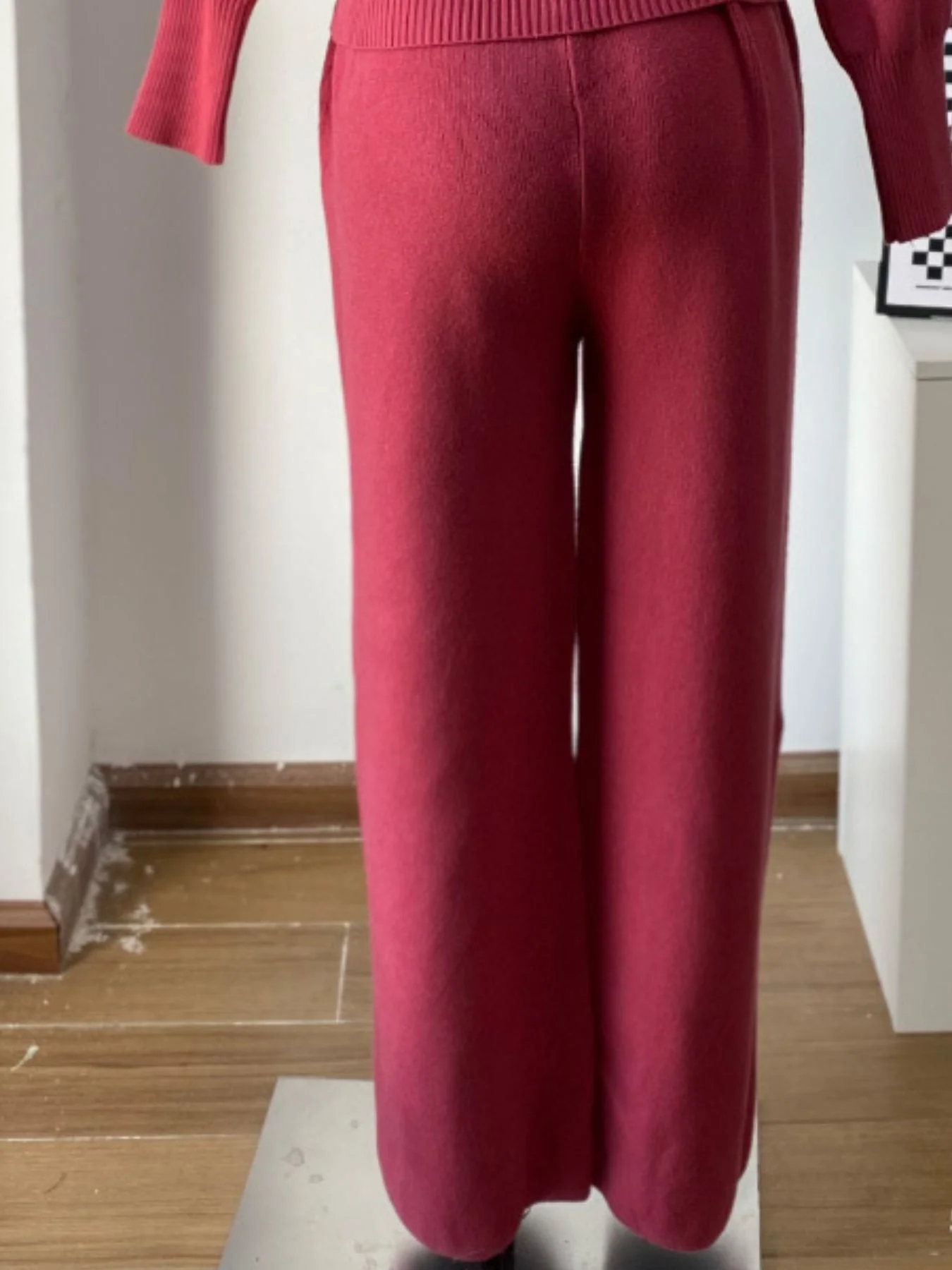 Zip Up Outerwear and Wide Leg Pants Set - Image 24