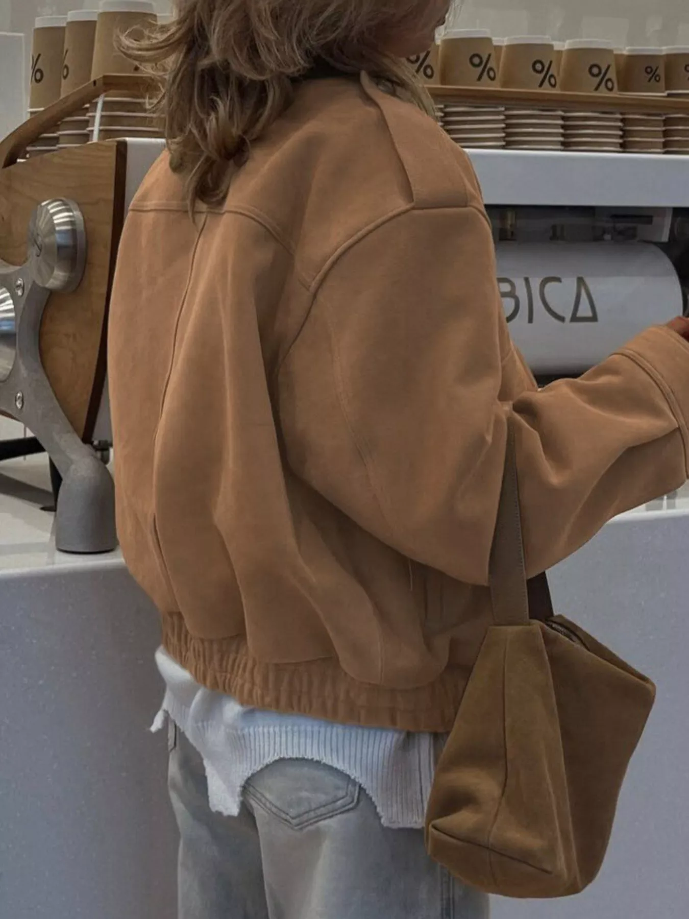 Zip Up Oversized Jacket - Image 3