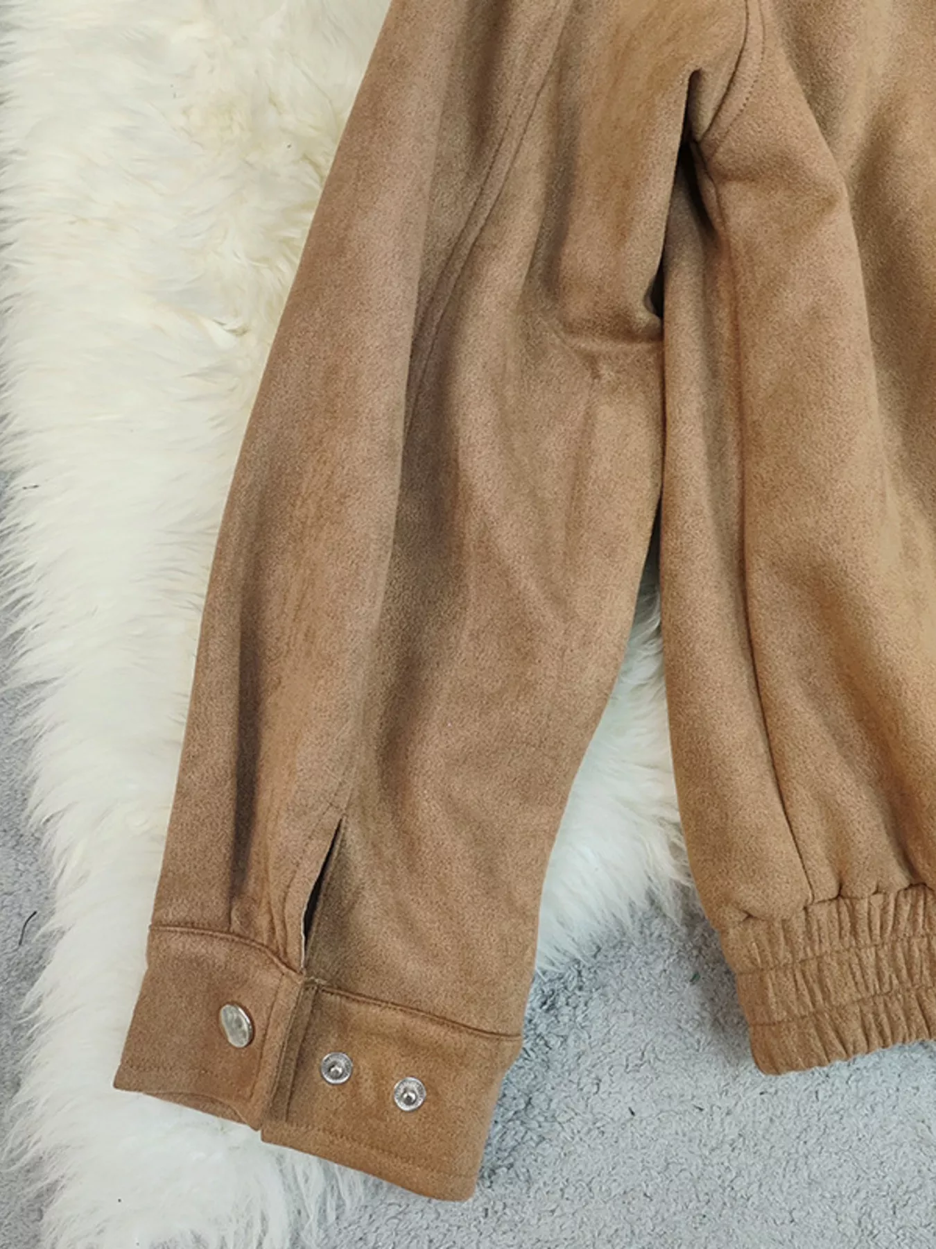 Zip Up Oversized Jacket - Image 9