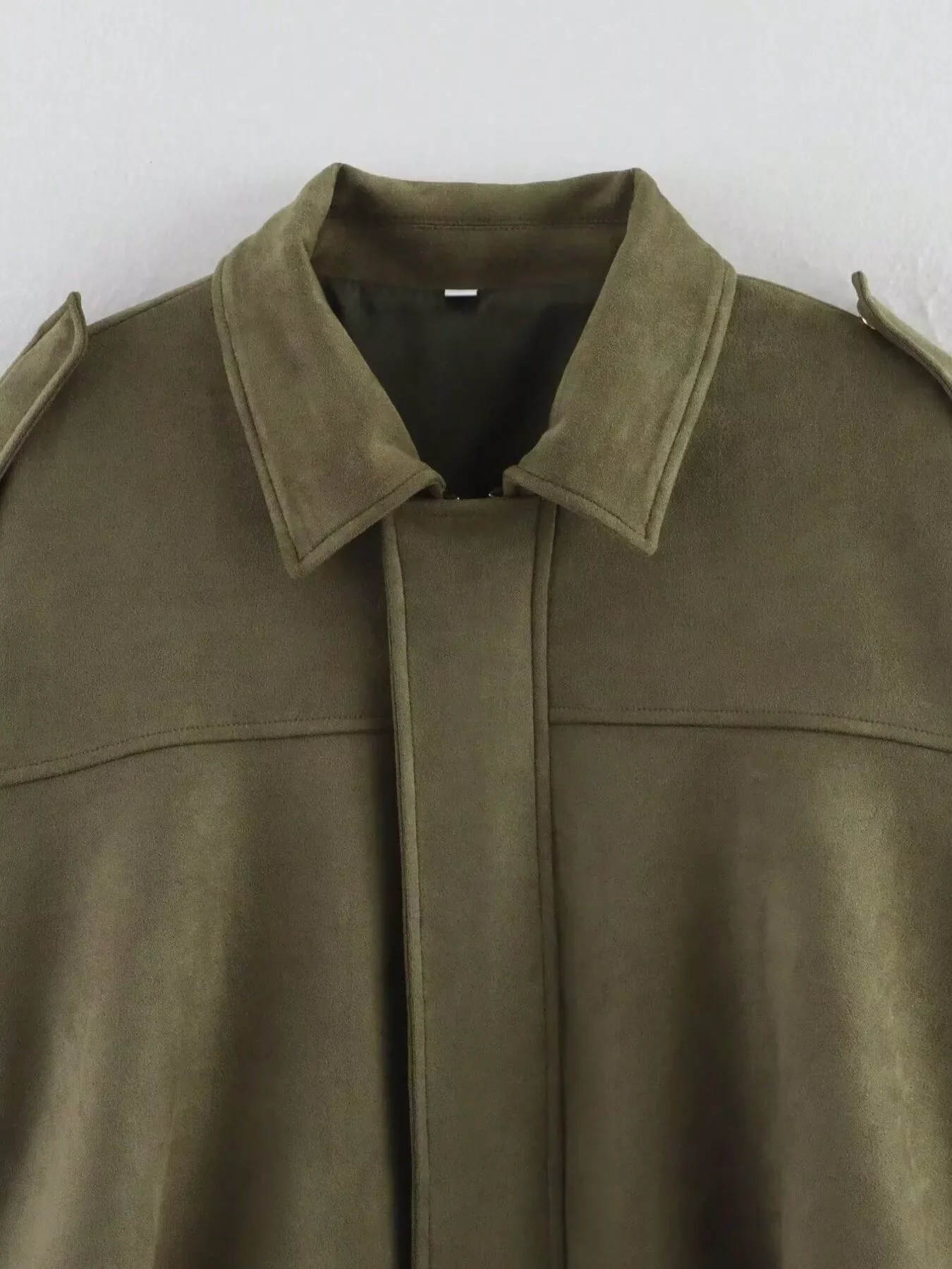 Zip Up Oversized Jacket - Image 7